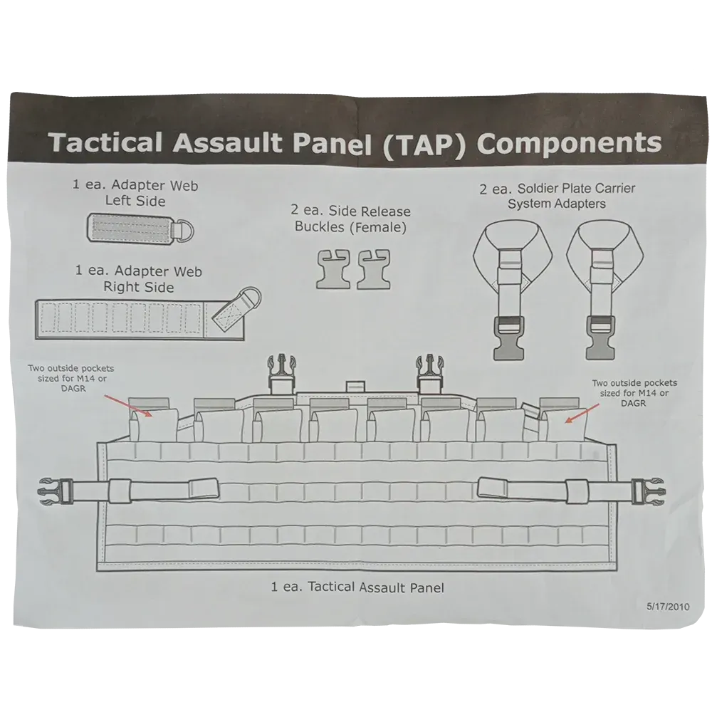 USGI ACU Tactical Assault Panel