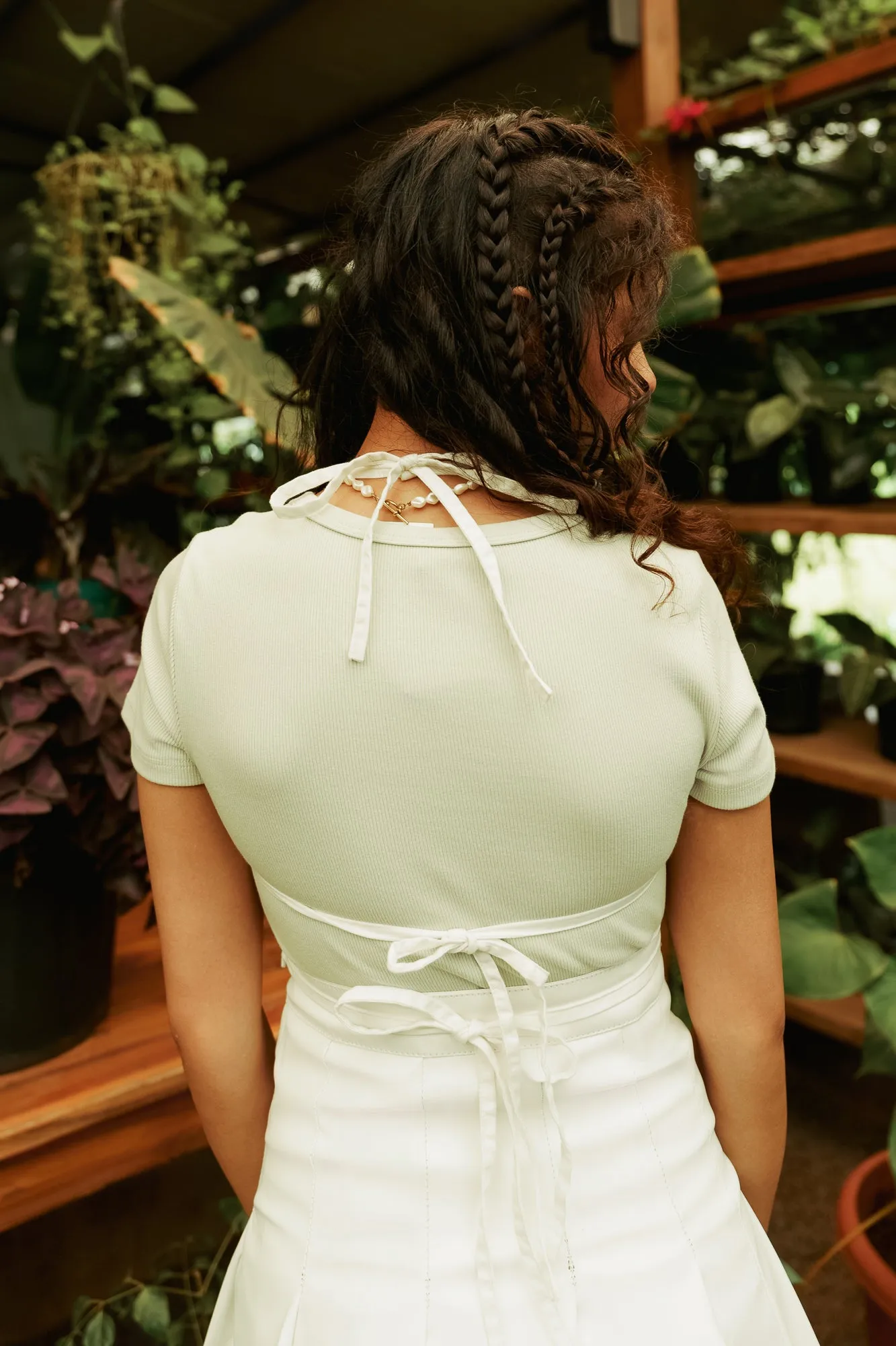 White Floral Top