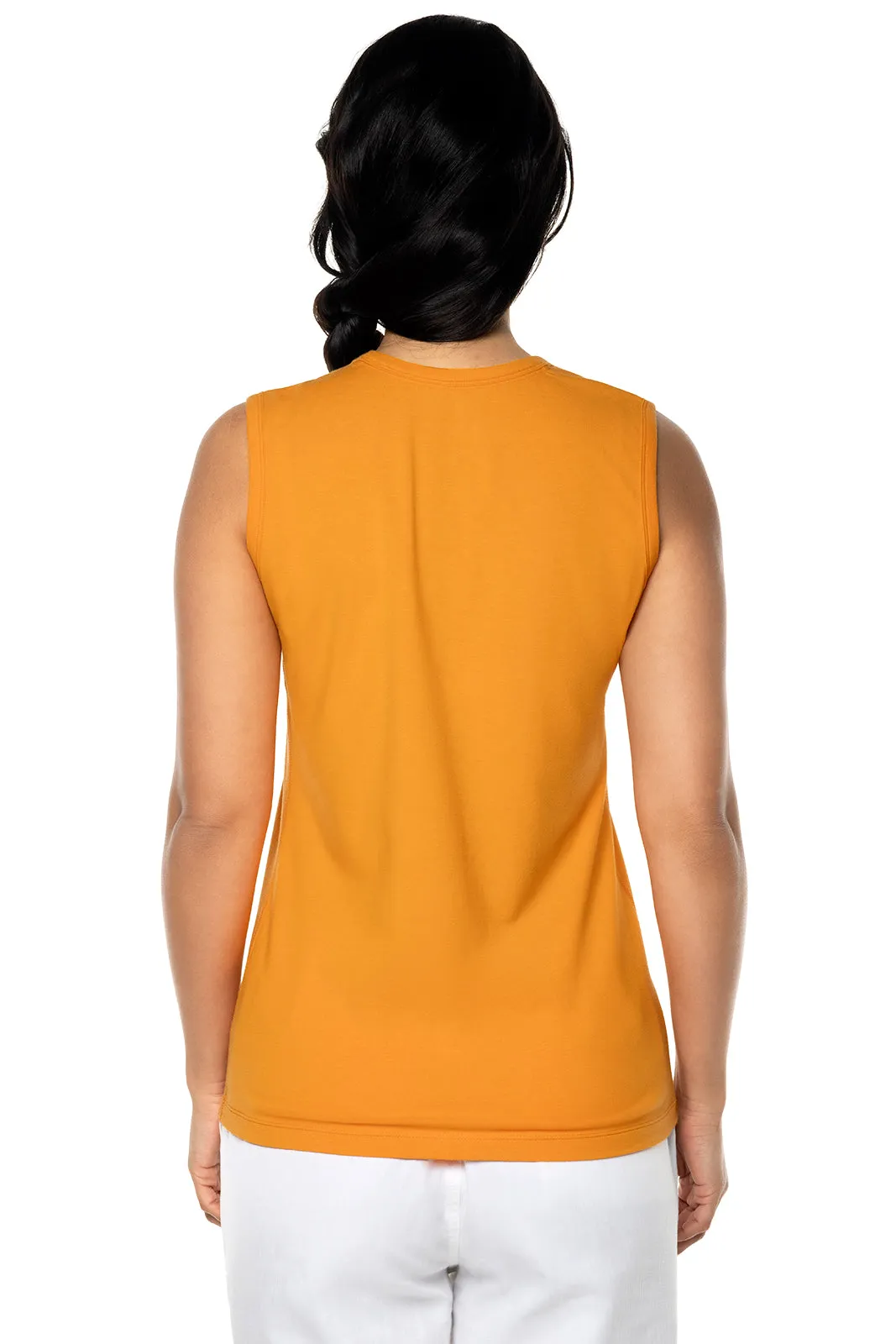 Women's LumaLeo High Neck Tank Top | Apricot Crush