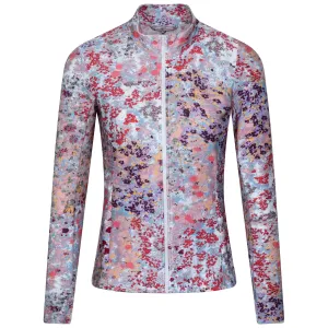 Womens Printed Full Zip Layering Club House Floral - SS23