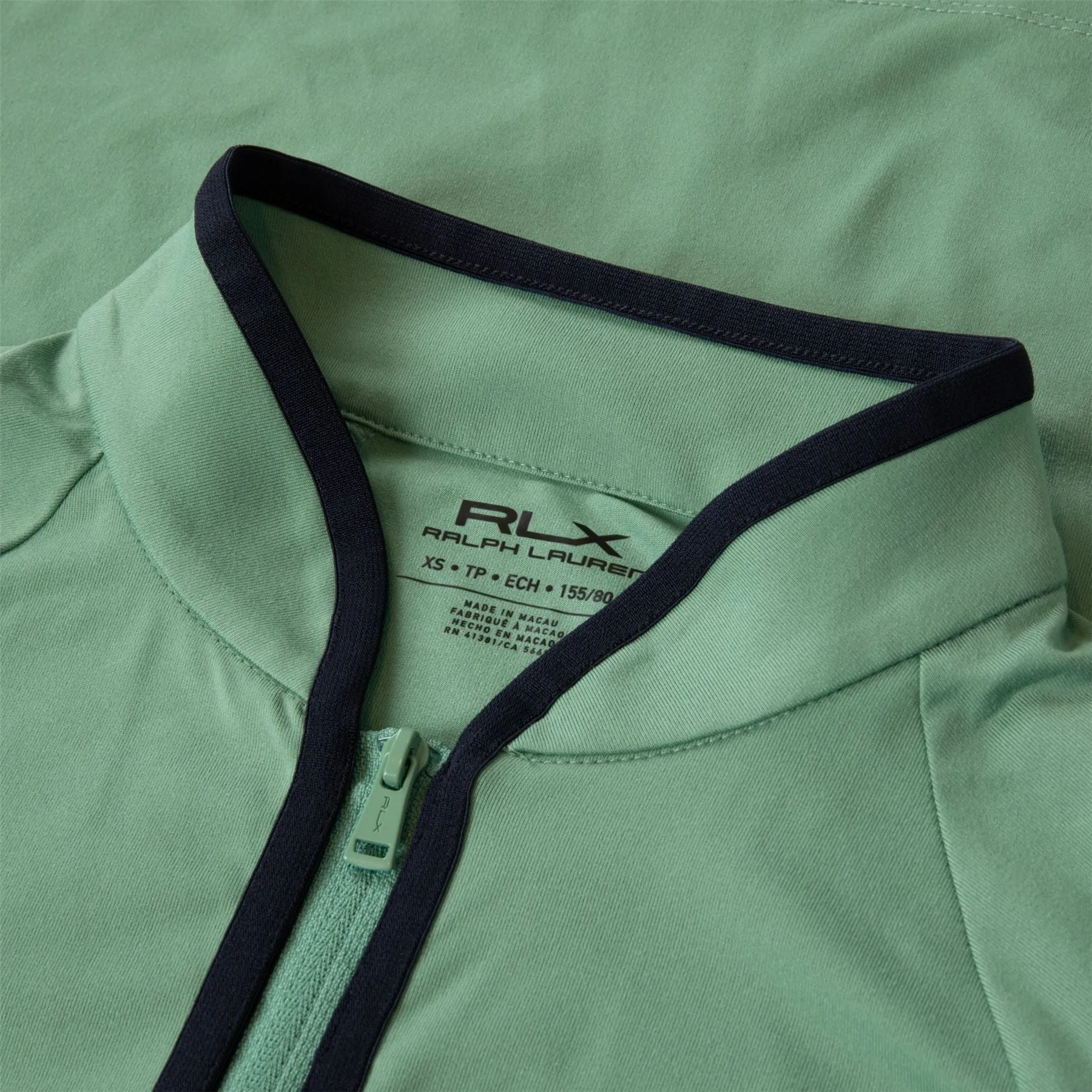 Womens RLX Stretch Jersey Quarter Zip Haven Green - AW24